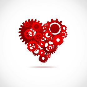 CORAZON MAQUINA RET
