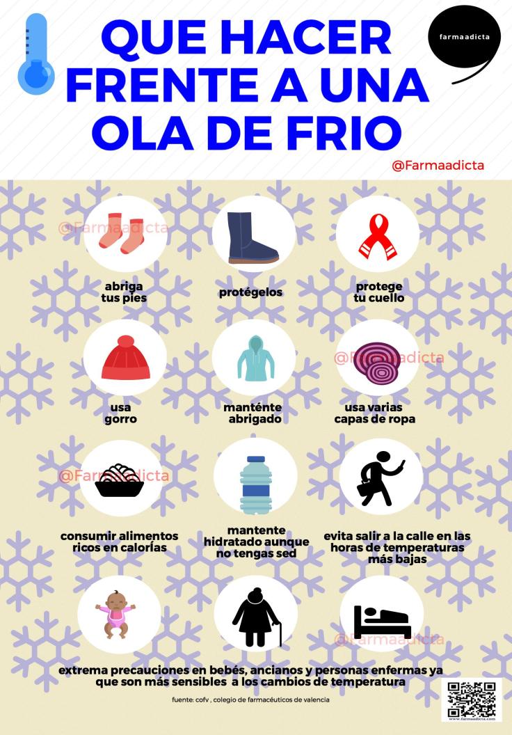 Consejos para combatir la ola de frío